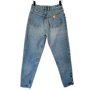 Guess VTG Zip Ankle High Rise Jeans Sz 29 (26W x 25L) 80s Prep George Marciano